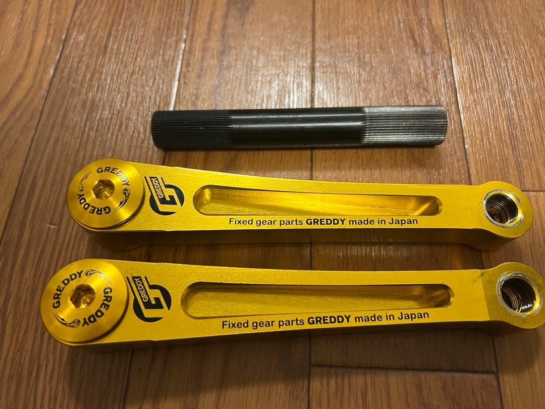 パーツ BMX PIST Trust GReddy 3pcs 165mm,gold