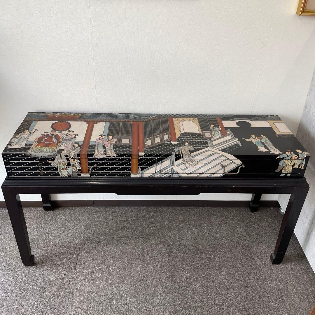 中国家具　彫刻　キャビネット　ヴィンテージ　チャイニーズ