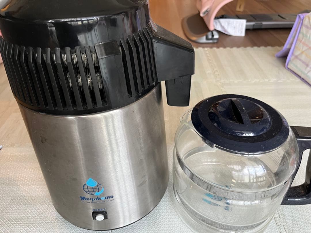 メガホーム蒸留水器　ガラス容器付き