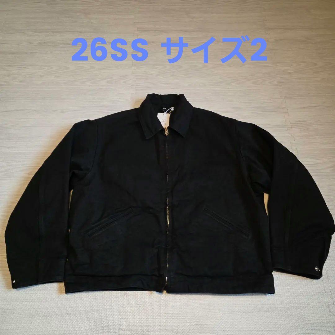 ジャケット・アウター COMOLI 26SS black denim zip short jacket