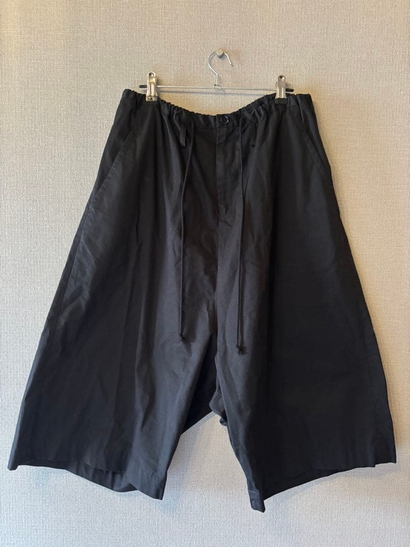 Y's ワイズ　ヨウジヤマモト ブラックサルエルパンツ 黒