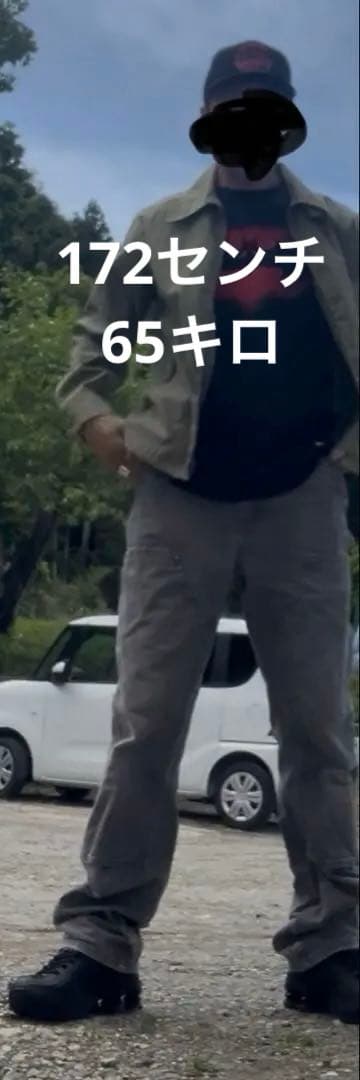 y*e様 Carhartt カーハート　ダブルニー　グレー　ボロフェード　w30