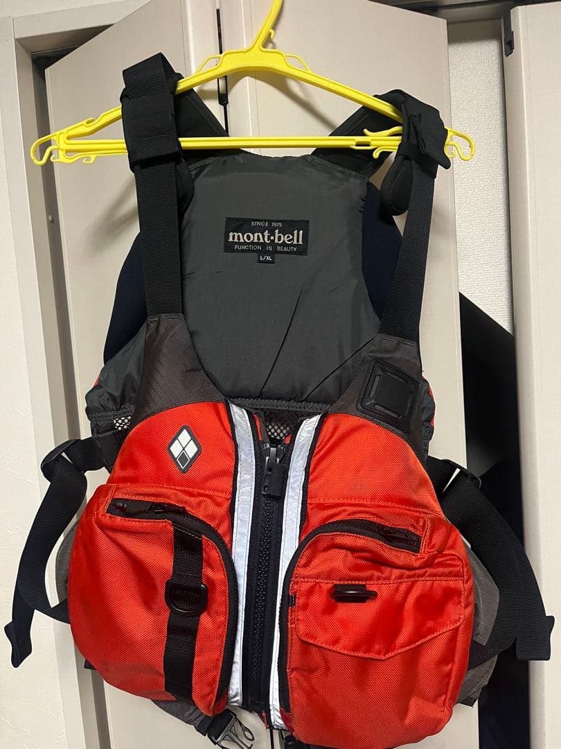 mont-bell ライフジャケット L/XL 赤/黒