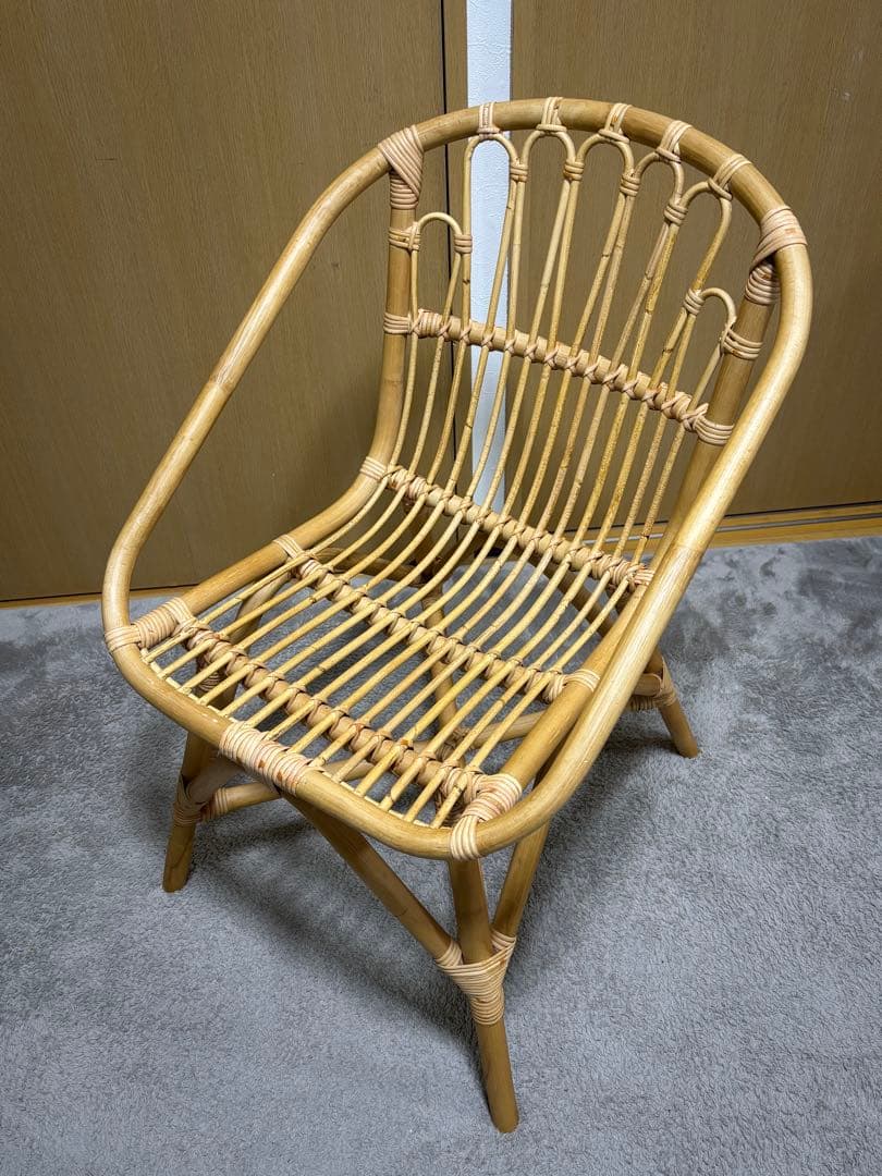 ラタンチェア ダイニングチェア PCチェア おしゃれ 軽い 籐 チェア 椅子