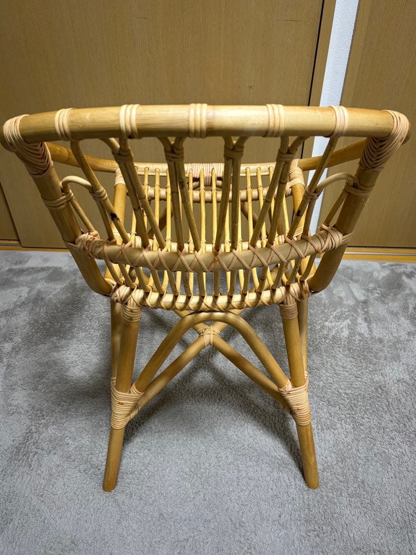 ラタンチェア ダイニングチェア PCチェア おしゃれ 軽い 籐 チェア 椅子