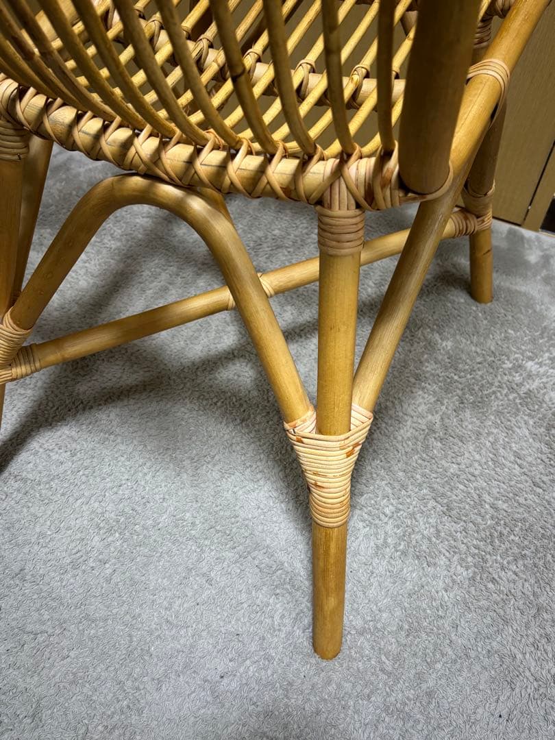 ラタンチェア ダイニングチェア PCチェア おしゃれ 軽い 籐 チェア 椅子