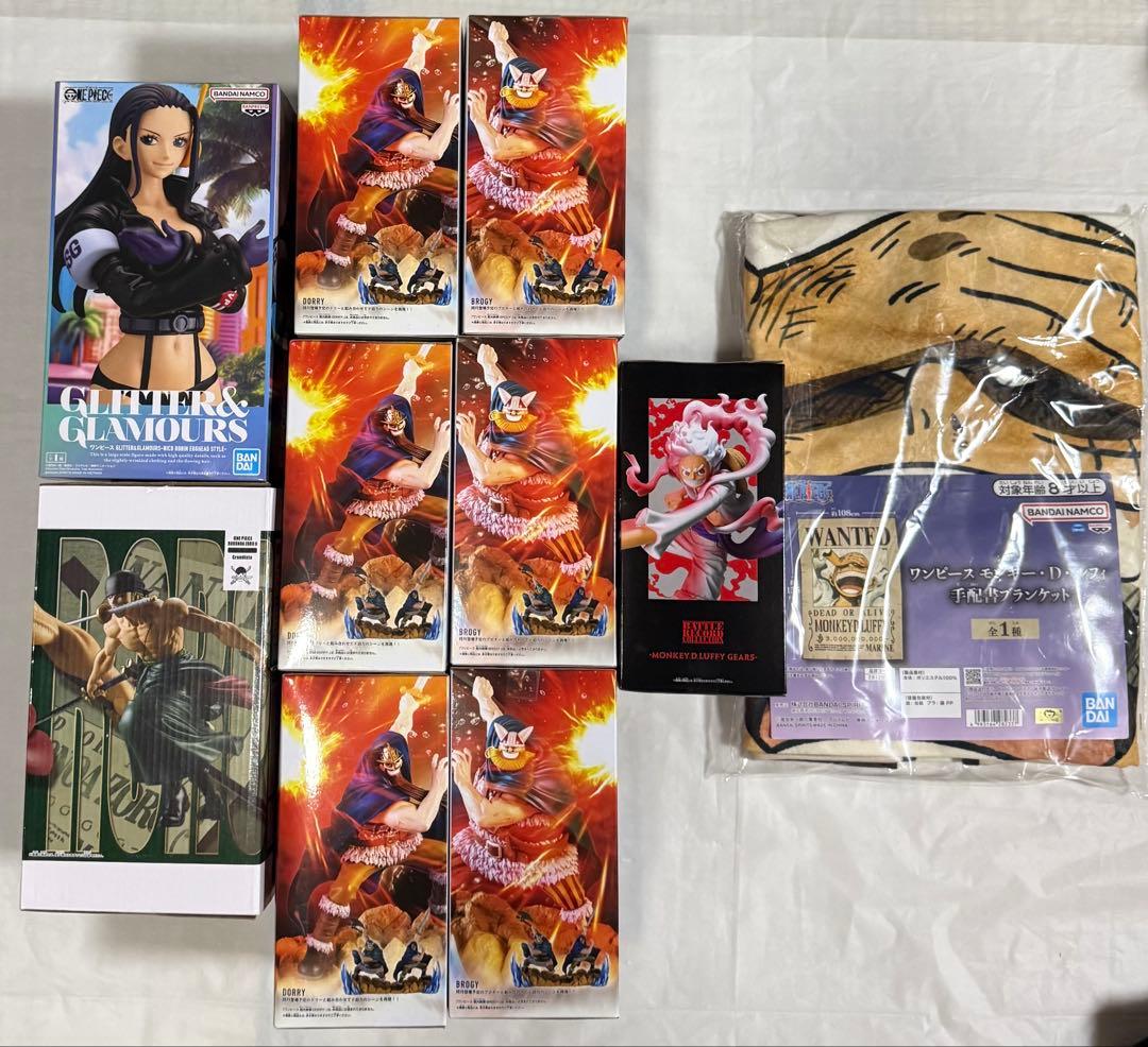 ワンピース9体　手配書ブランケット