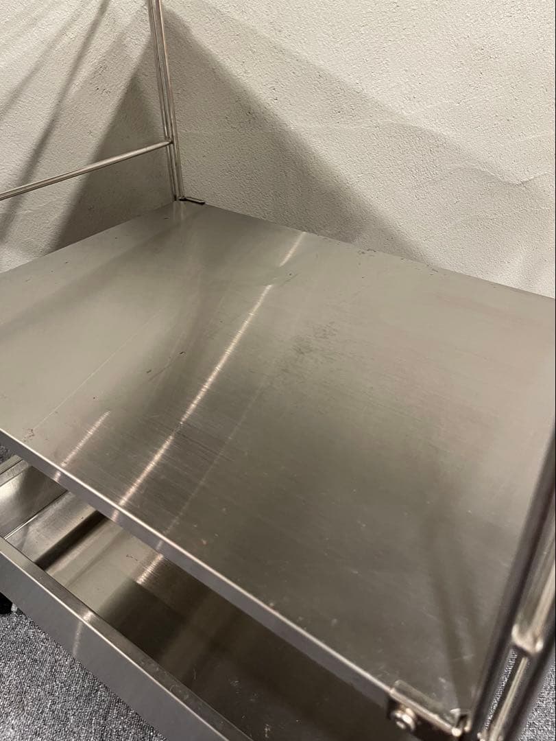 無印良品　ステンレスユニットシェルフ　ワゴン