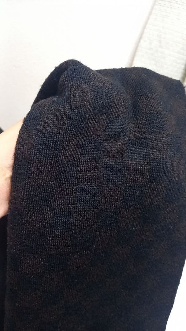 ブラック/ブラウン LV モノグラムマフラー