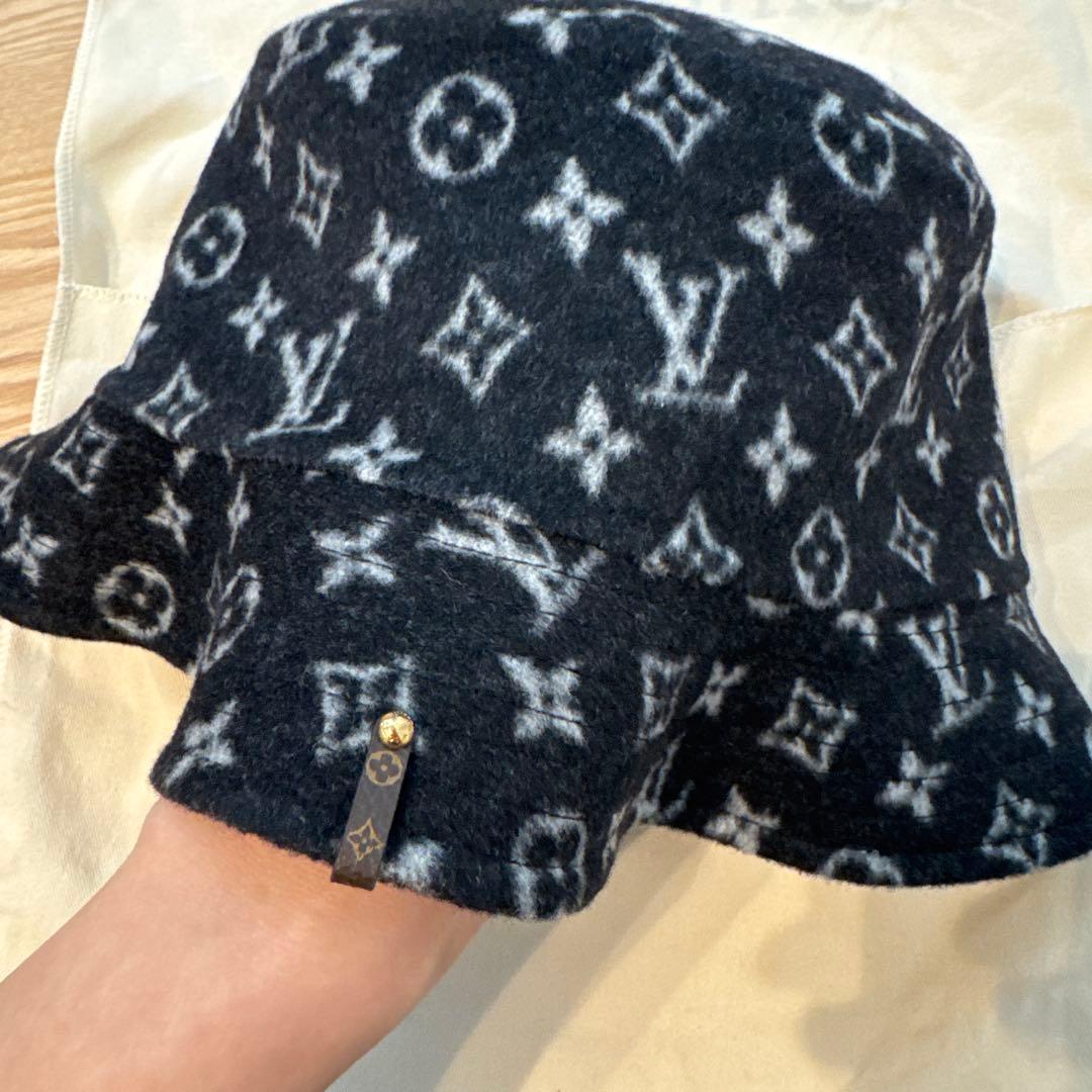 Louis Vuitton バケットハット ブラック ウール