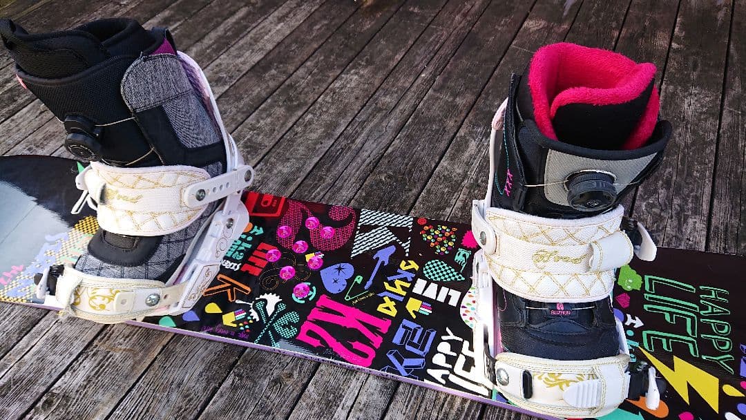 スノーボード 4点セット K2 142 ブーツ 2足 24 & 25.5