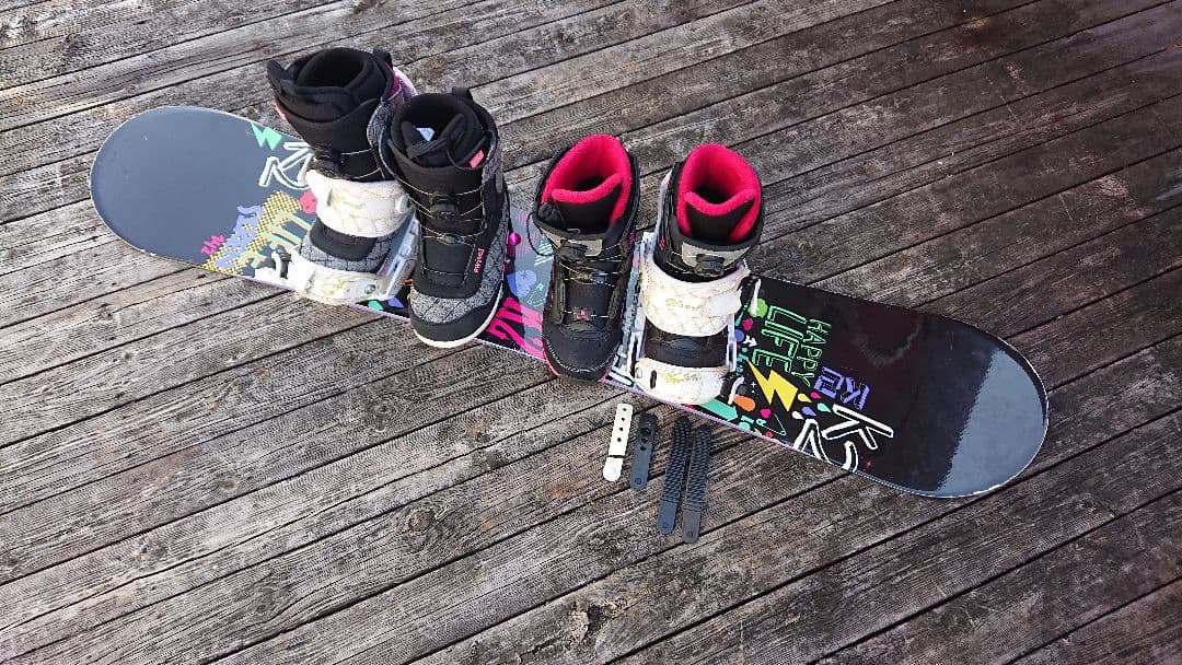スノーボード 4点セット K2 142 ブーツ 2足 24 & 25.5