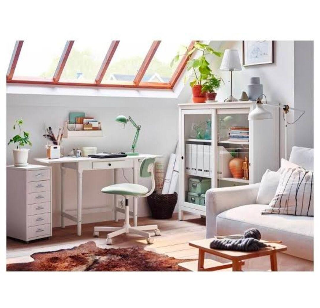 【すまいる】IKEA INGATORP インガートルプ　伸長式テーブル