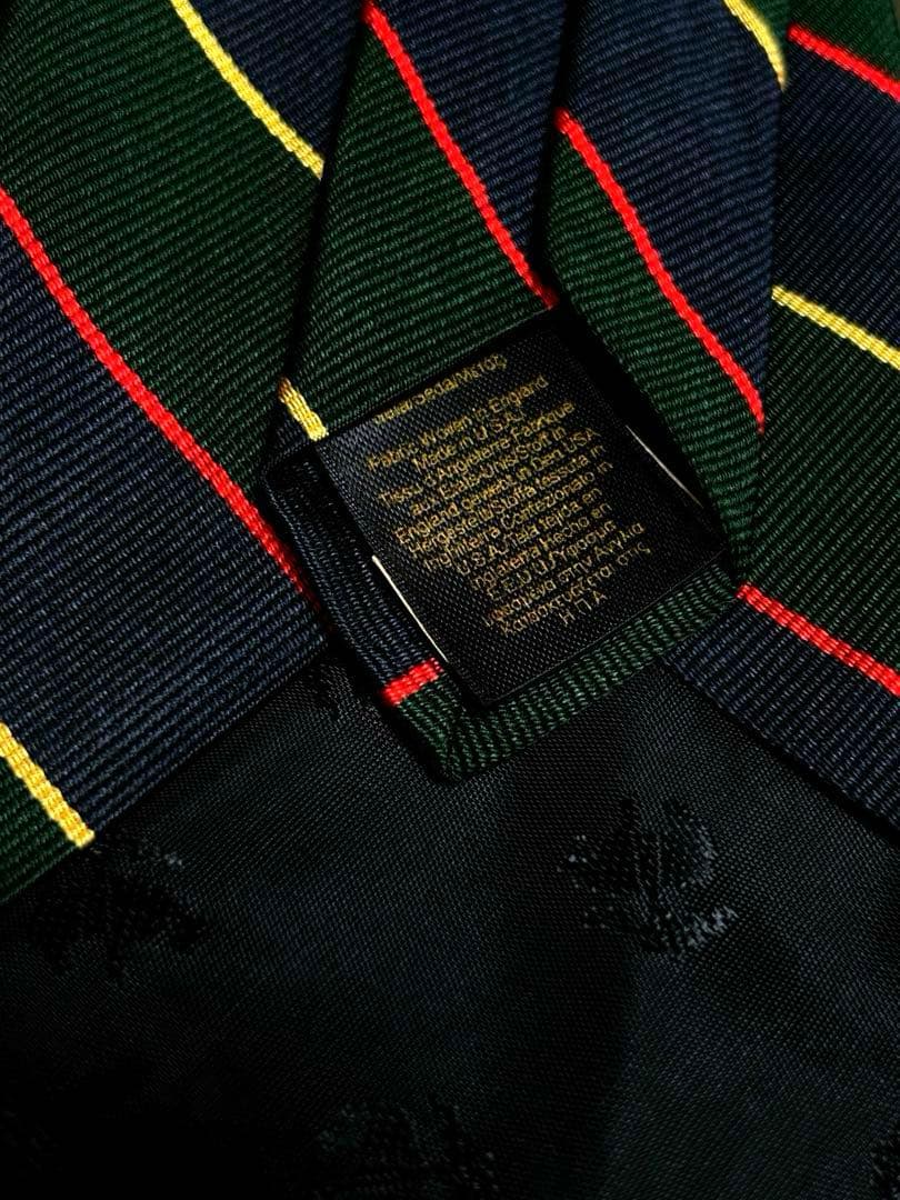 Brooks Brothers レップタイ シルク100%/グリーン【送料無料】