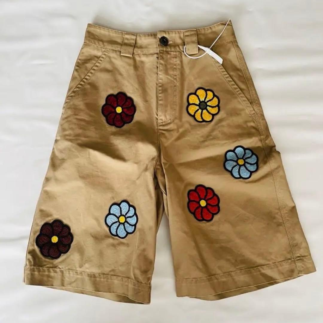 新品 モンクレール×JW ANDERSONマクラメフラワーショートパンツ S