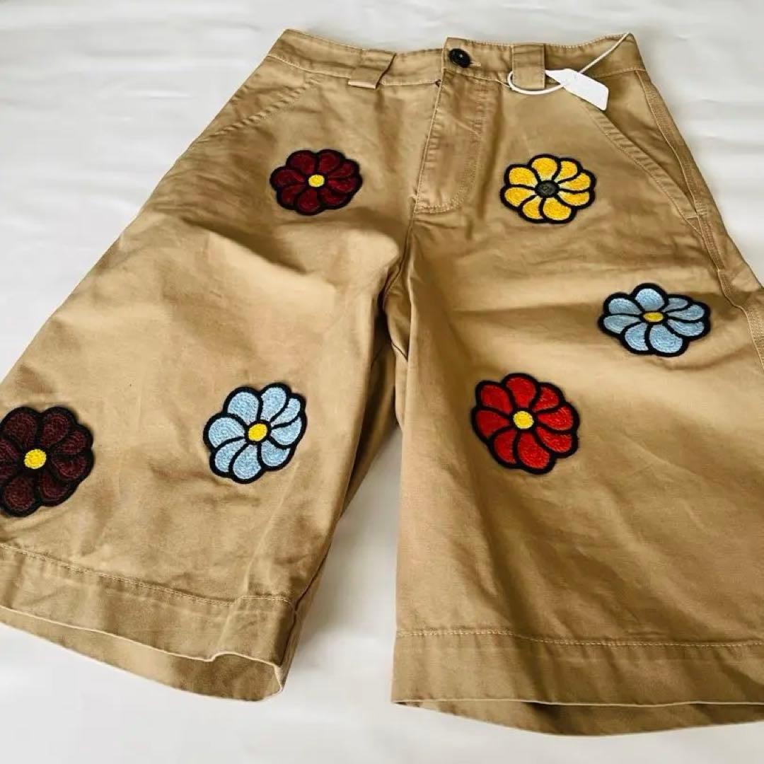 新品 モンクレール×JW ANDERSONマクラメフラワーショートパンツ S