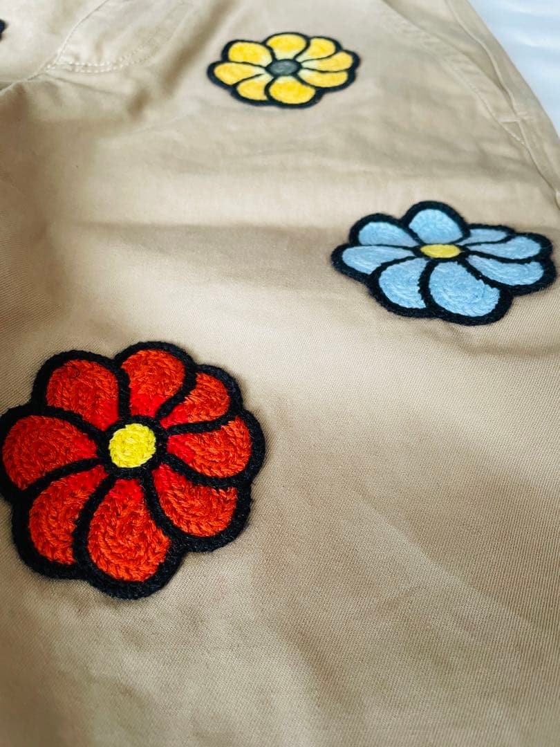 新品 モンクレール×JW ANDERSONマクラメフラワーショートパンツ S