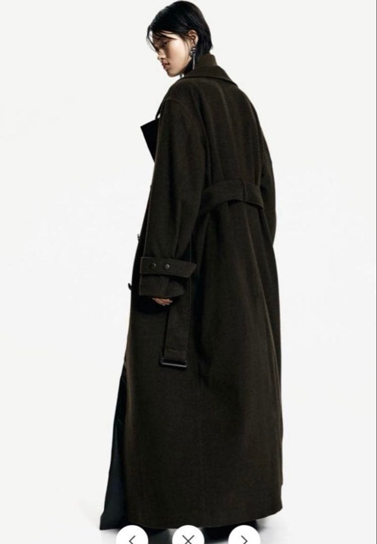 【着丈130】Wool Maxi Chester Coat / Black