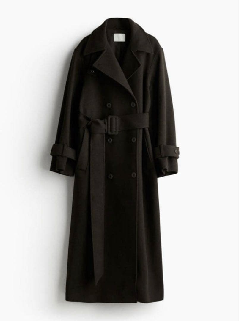 【着丈130】Wool Maxi Chester Coat / Black