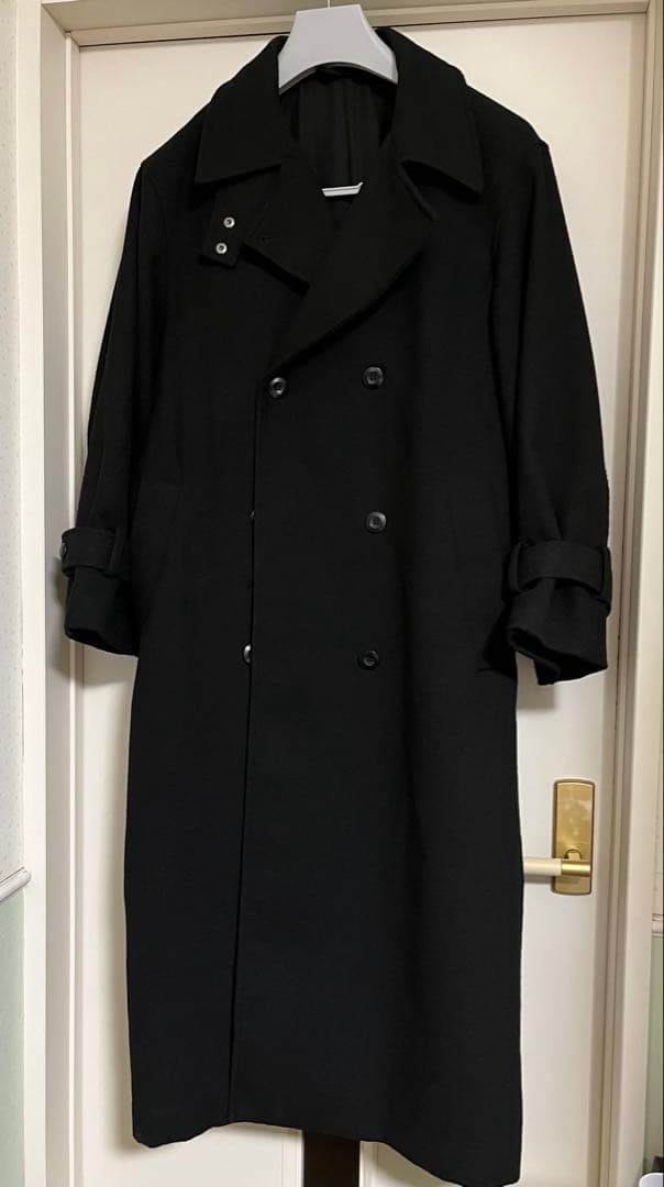 【着丈130】Wool Maxi Chester Coat / Black