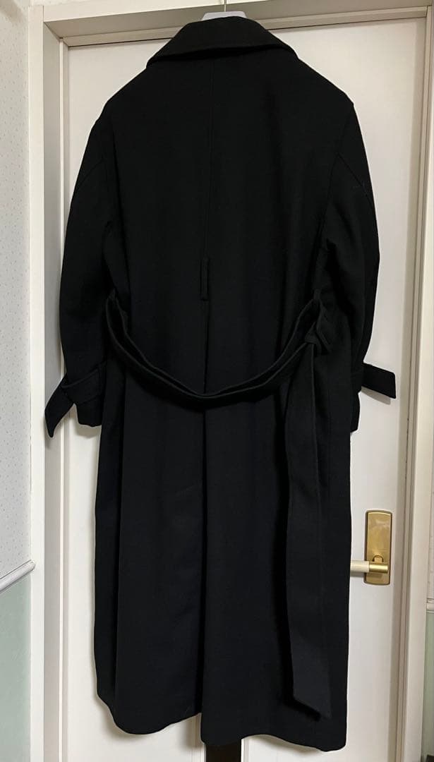 【着丈130】Wool Maxi Chester Coat / Black