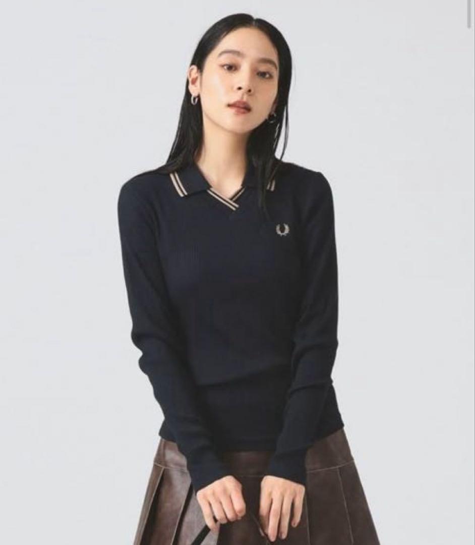トップス FRED PERRY/Twin Tipped Ribbed Polo Shirt