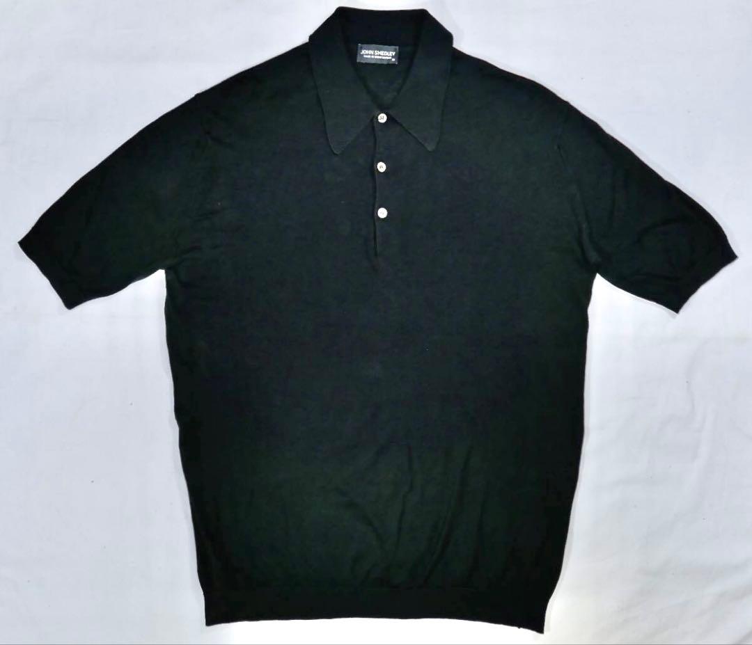JOHN SMEDLEY ISIS 30G コットンニット ポロシャツ M