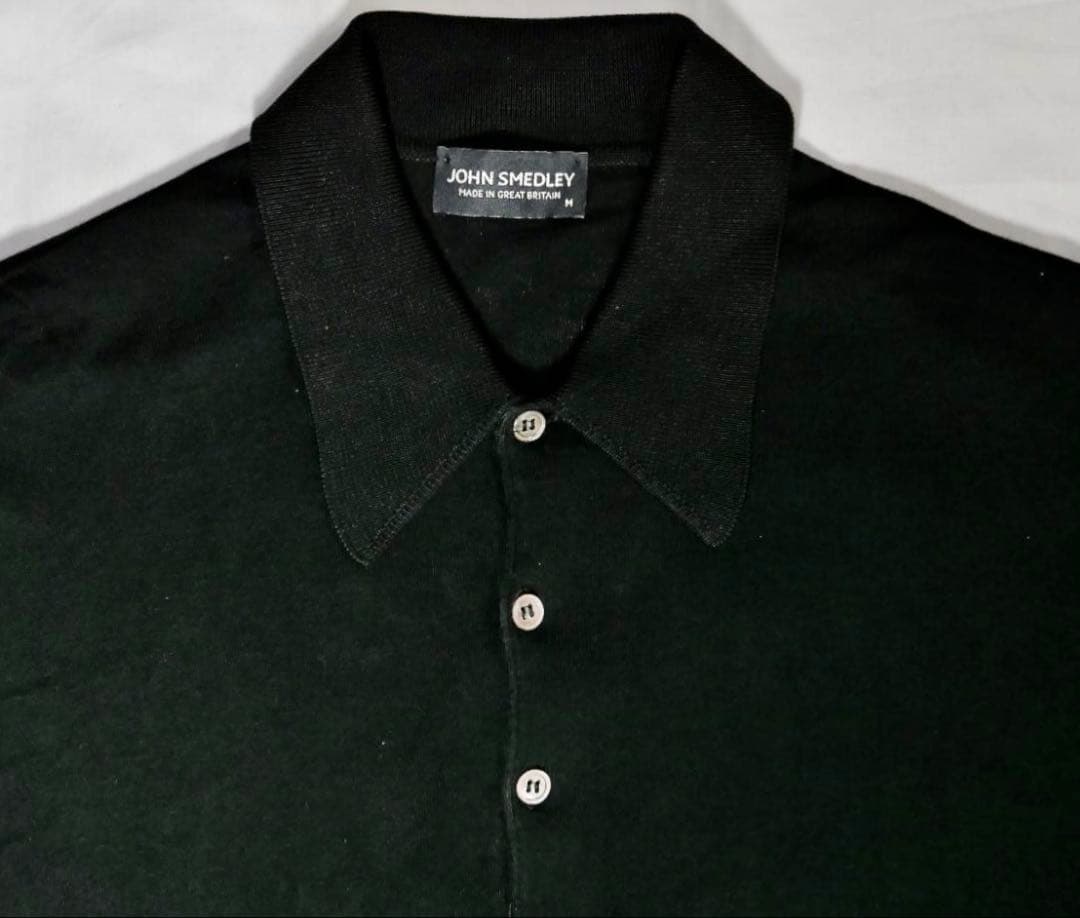 JOHN SMEDLEY ISIS 30G コットンニット ポロシャツ M