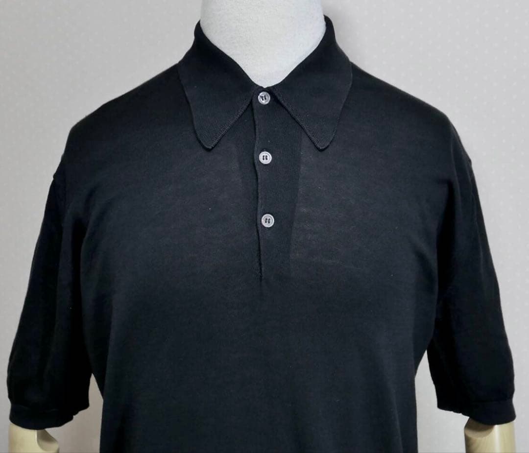 JOHN SMEDLEY ISIS 30G コットンニット ポロシャツ M