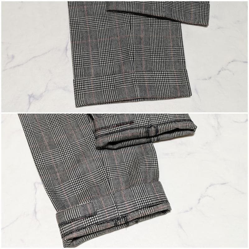 PT01 ウール100 GENTLEMAN FIT グレンチェック スラックス