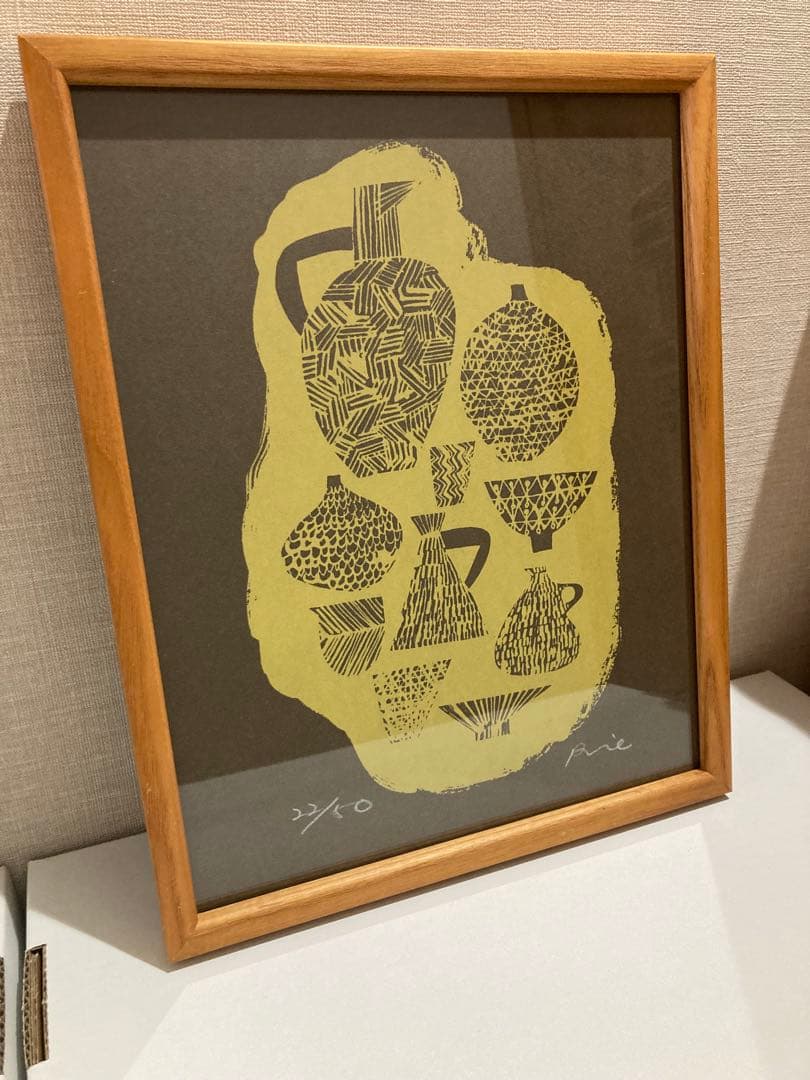 【2枚＋額1つ】バーズワーズ　シルクスクリーン/伊藤利江