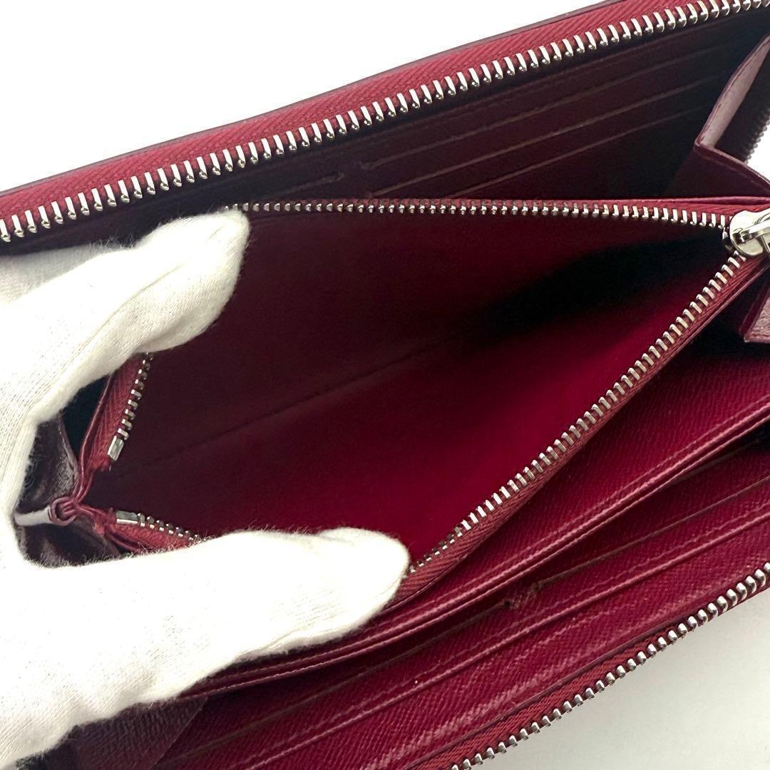 【極上美品】新型ルイヴィトン エピ ジッピーウォレット フューシャ 長財布