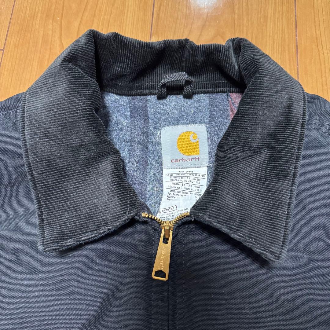 【Carhartt】USA製 デトロイトジャケット XLブラック