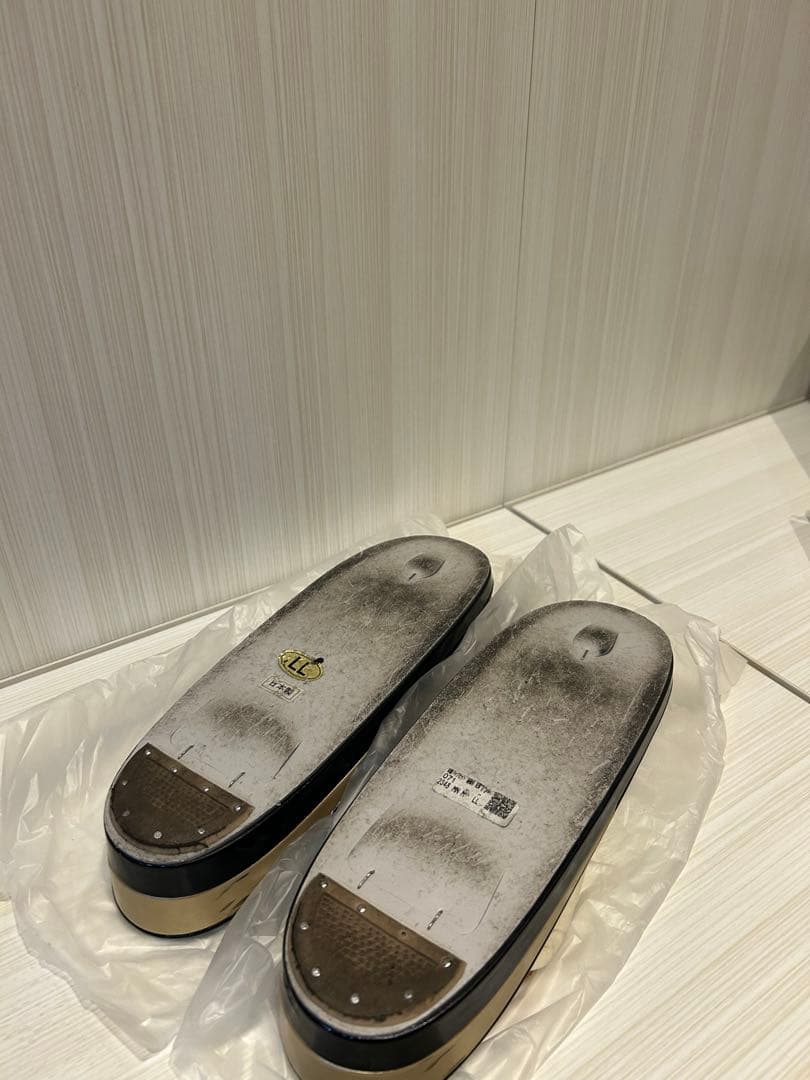 和柄バッグと下駄