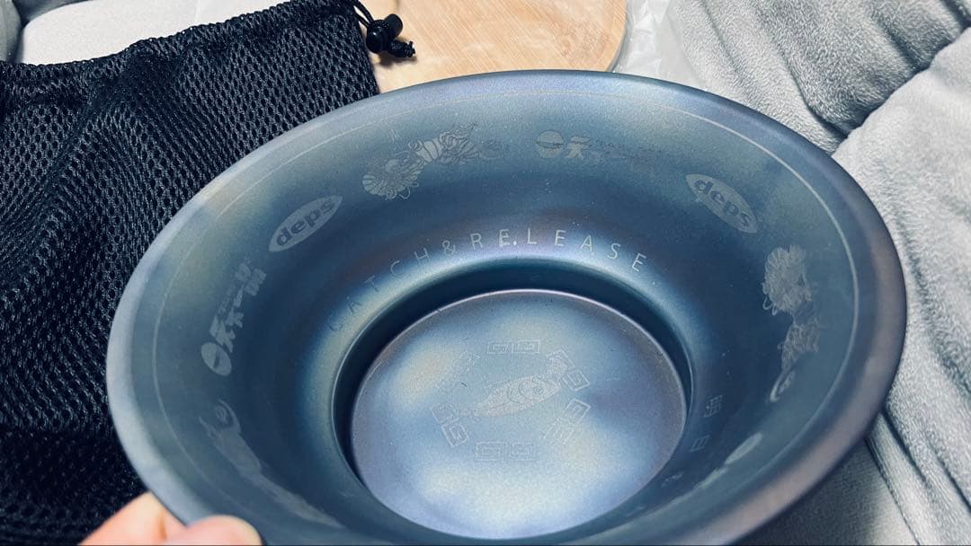 depsコラボ　天下一品ラーメンどんぶり チタン製