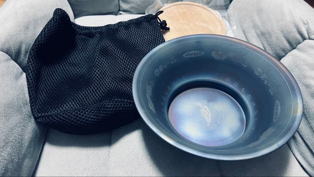depsコラボ　天下一品ラーメンどんぶり チタン製