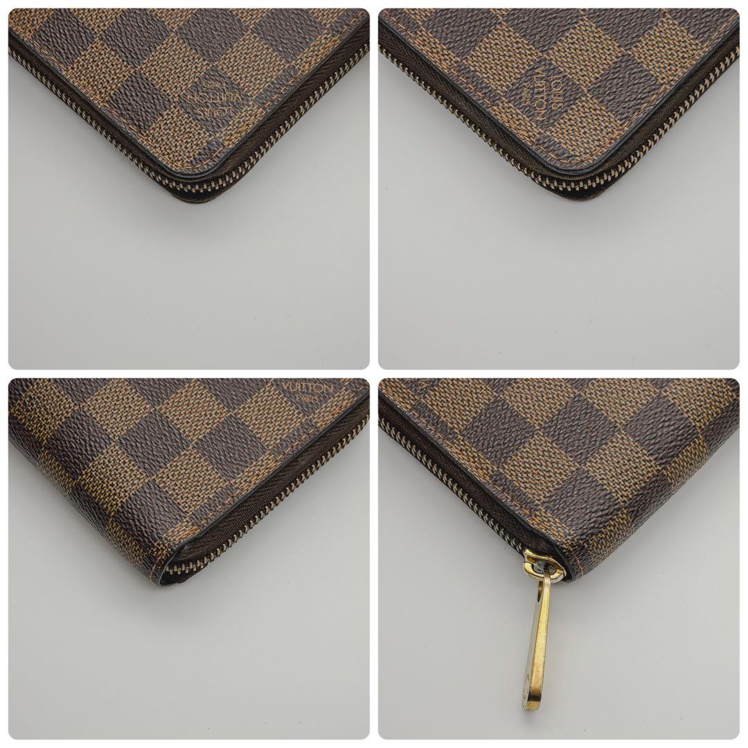 【最高峰美品】ルイヴィトン ダミエ ジッピーウォレット 長財布 エベヌ