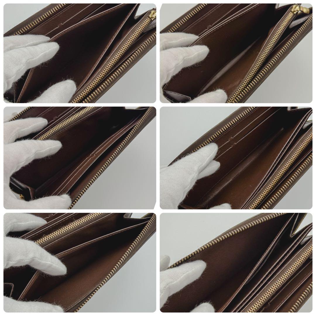 【最高峰美品】ルイヴィトン ダミエ ジッピーウォレット 長財布 エベヌ