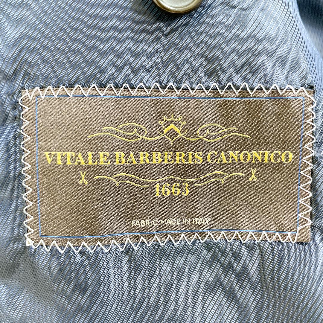 【美品】エディフィス セットアップスーツ カノニコ生地 ネイビー チェック 48