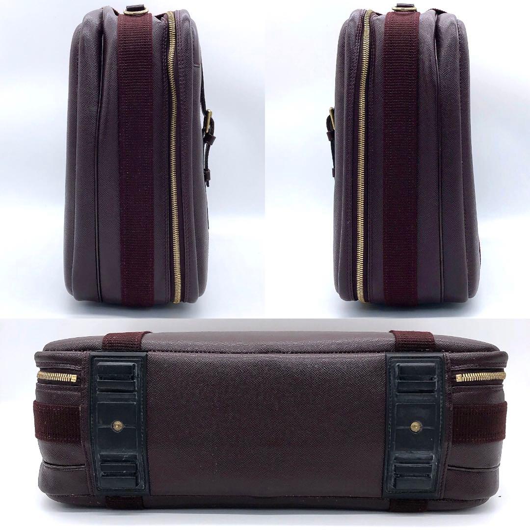【LOUIS VUITTON】サテライト53 タイガ　トラベルバッグ　ボルドー