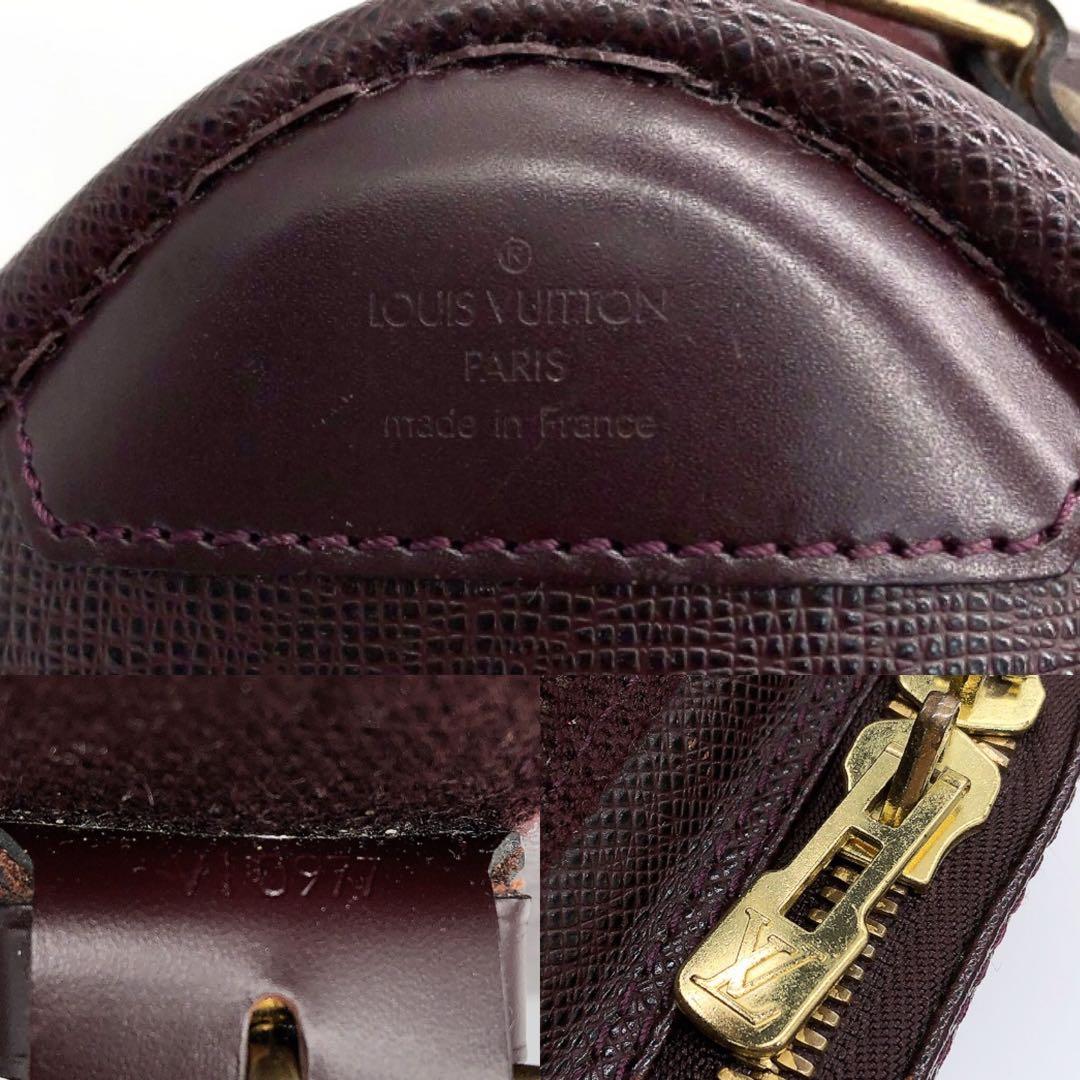 【LOUIS VUITTON】サテライト53 タイガ　トラベルバッグ　ボルドー