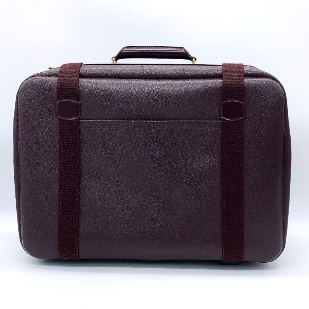 【LOUIS VUITTON】サテライト53 タイガ　トラベルバッグ　ボルドー