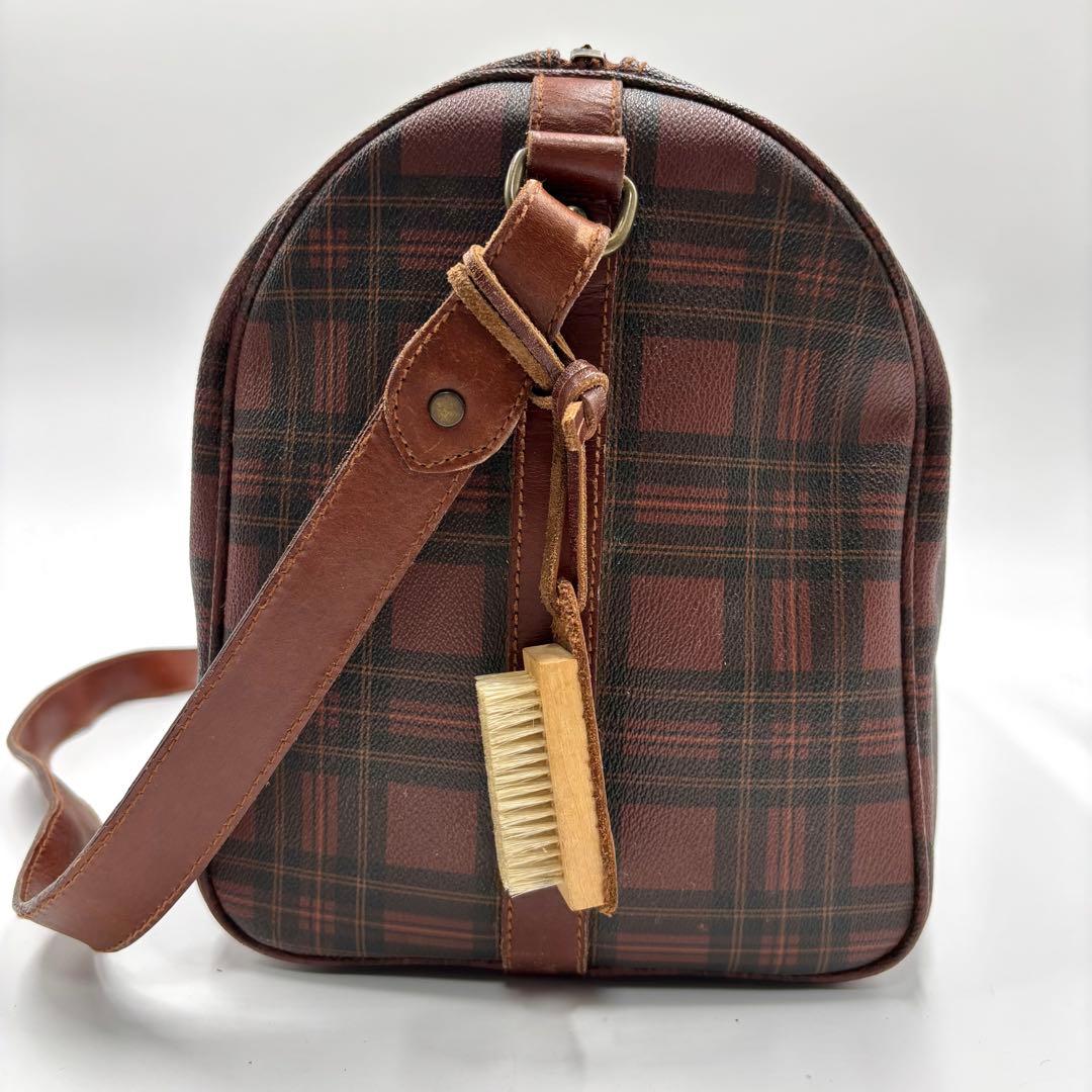 RALPH LAUREN 2way ボストンバッグ レッド チェック 希少