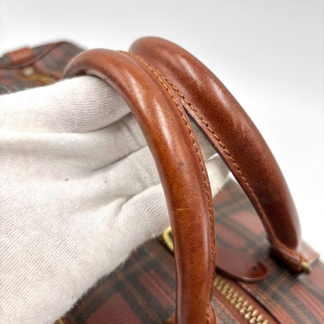 RALPH LAUREN 2way ボストンバッグ レッド チェック 希少