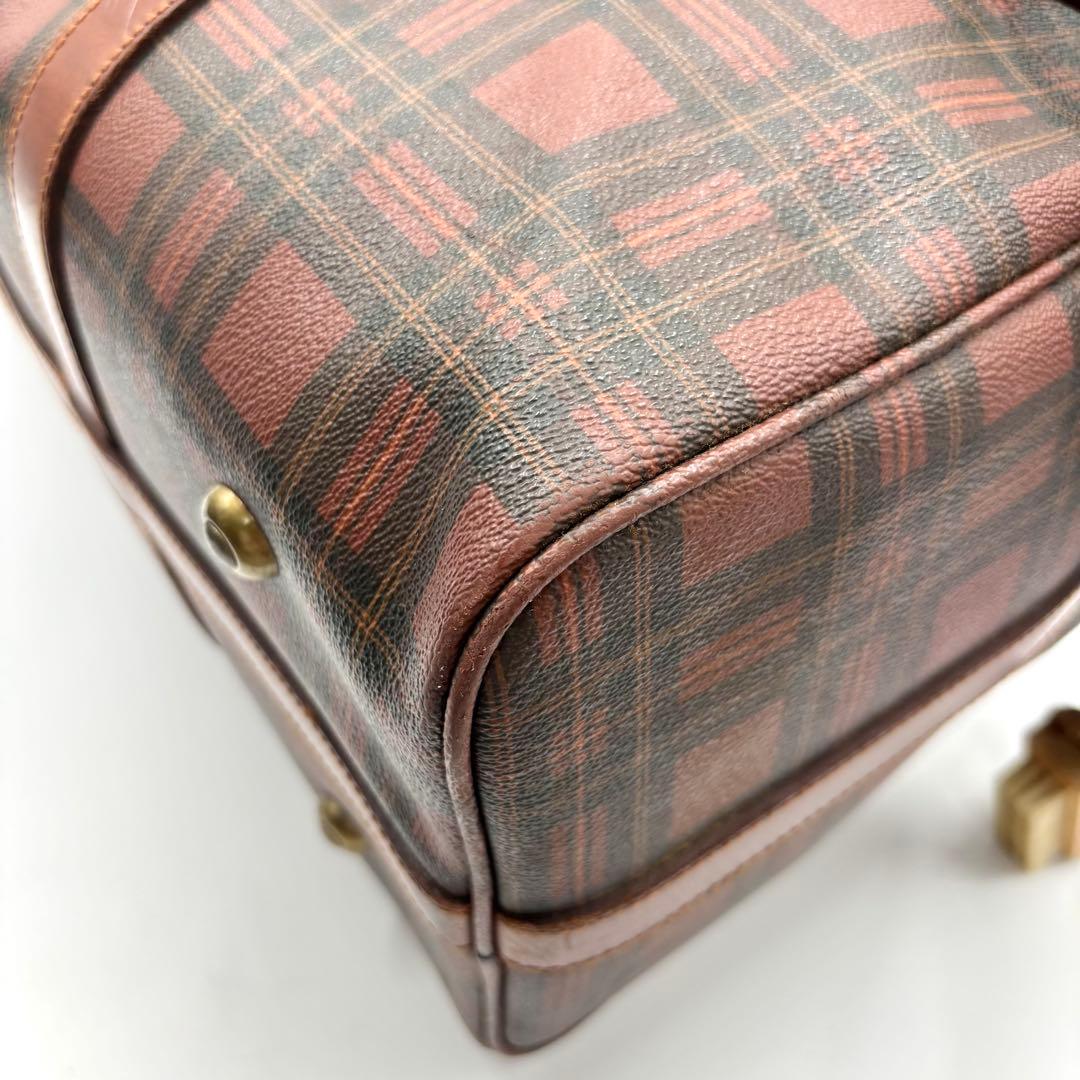 RALPH LAUREN 2way ボストンバッグ レッド チェック 希少