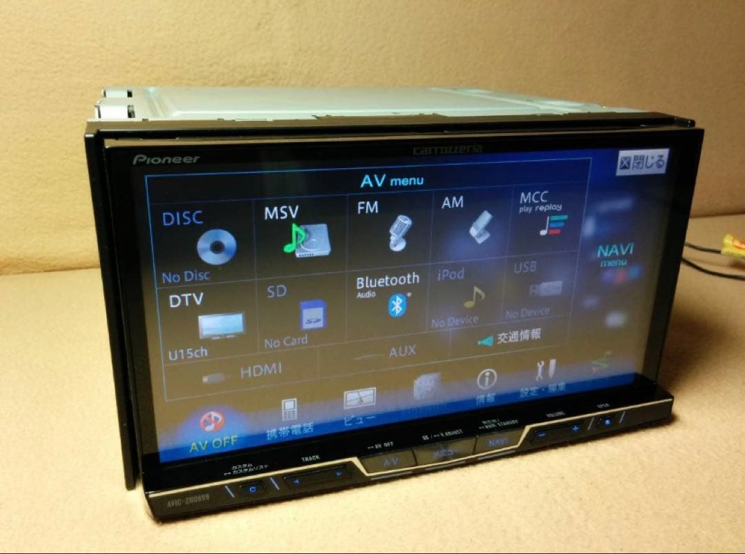 最高峰AVIC-ZH0999(高速)SSD仕様 最新2025年度地図&オービス