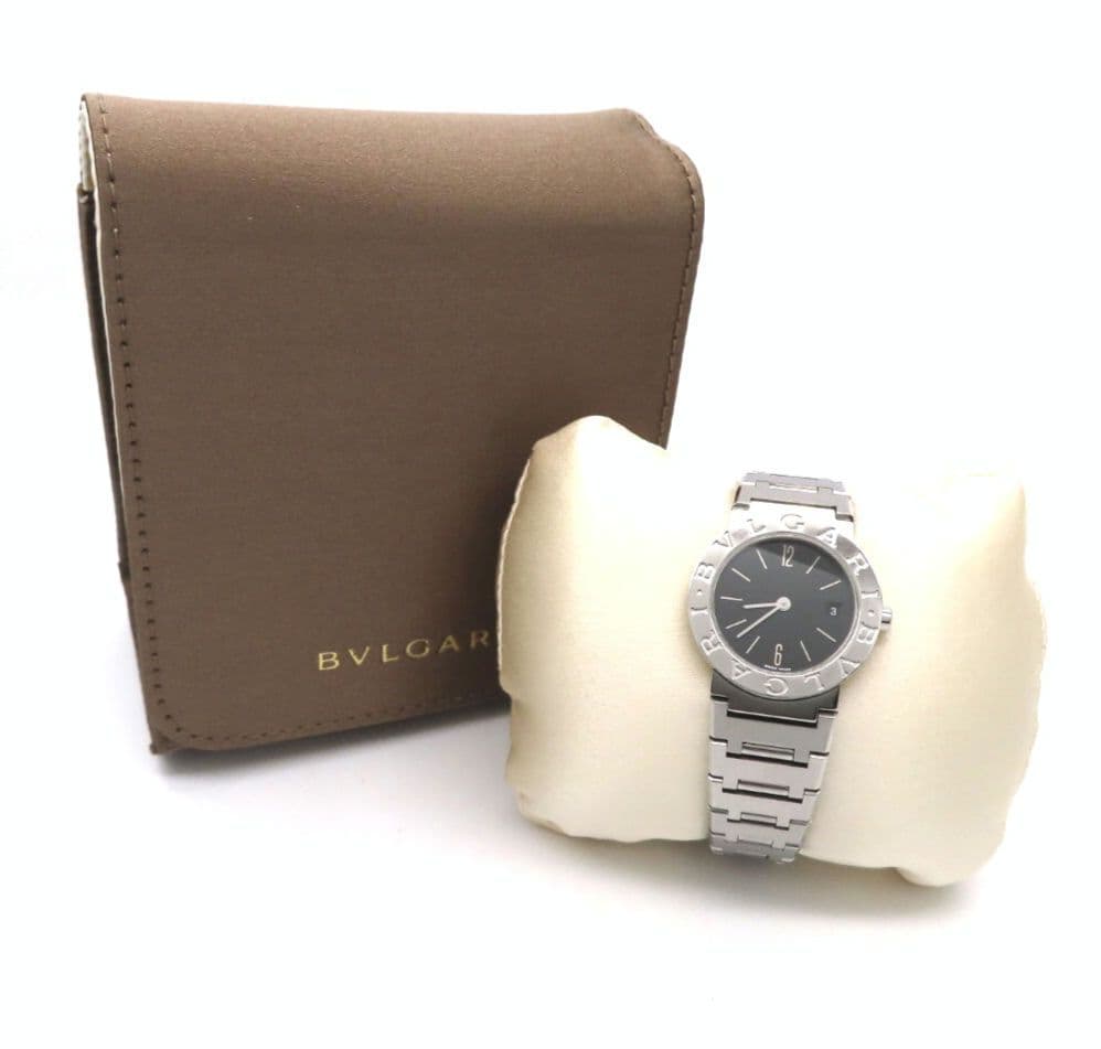 【BB26SS】BVLGARI ’ブルガリ時計’ ブラック レディース☆極美品☆
