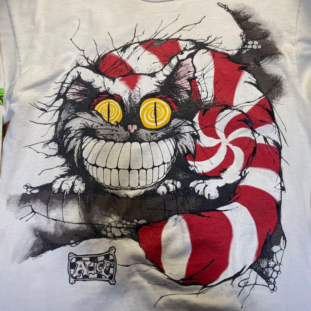 90s ANDAZIA 不思議の国のアリス　チェシャ猫　 ロンT レア　希少