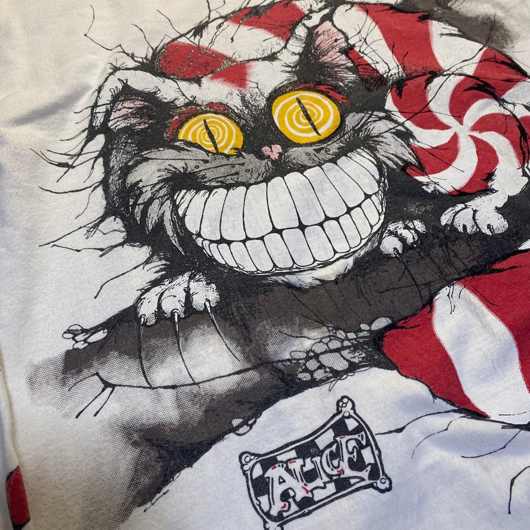 90s ANDAZIA 不思議の国のアリス　チェシャ猫　 ロンT レア　希少