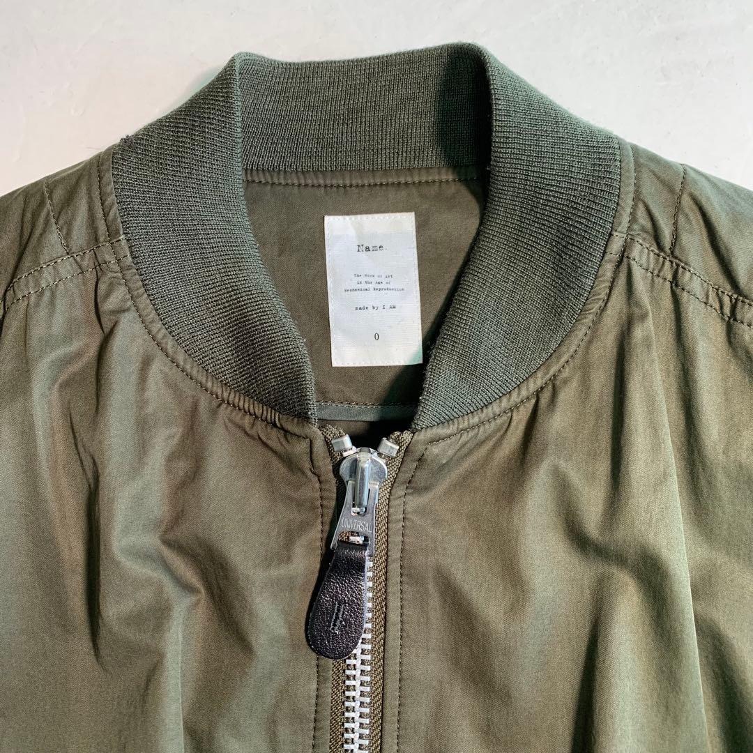 Name. オリーブ MA-1 フライトジャケット ブルゾン ジャンパー M相当